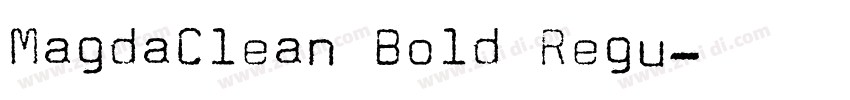 MagdaClean Bold Regu字体转换